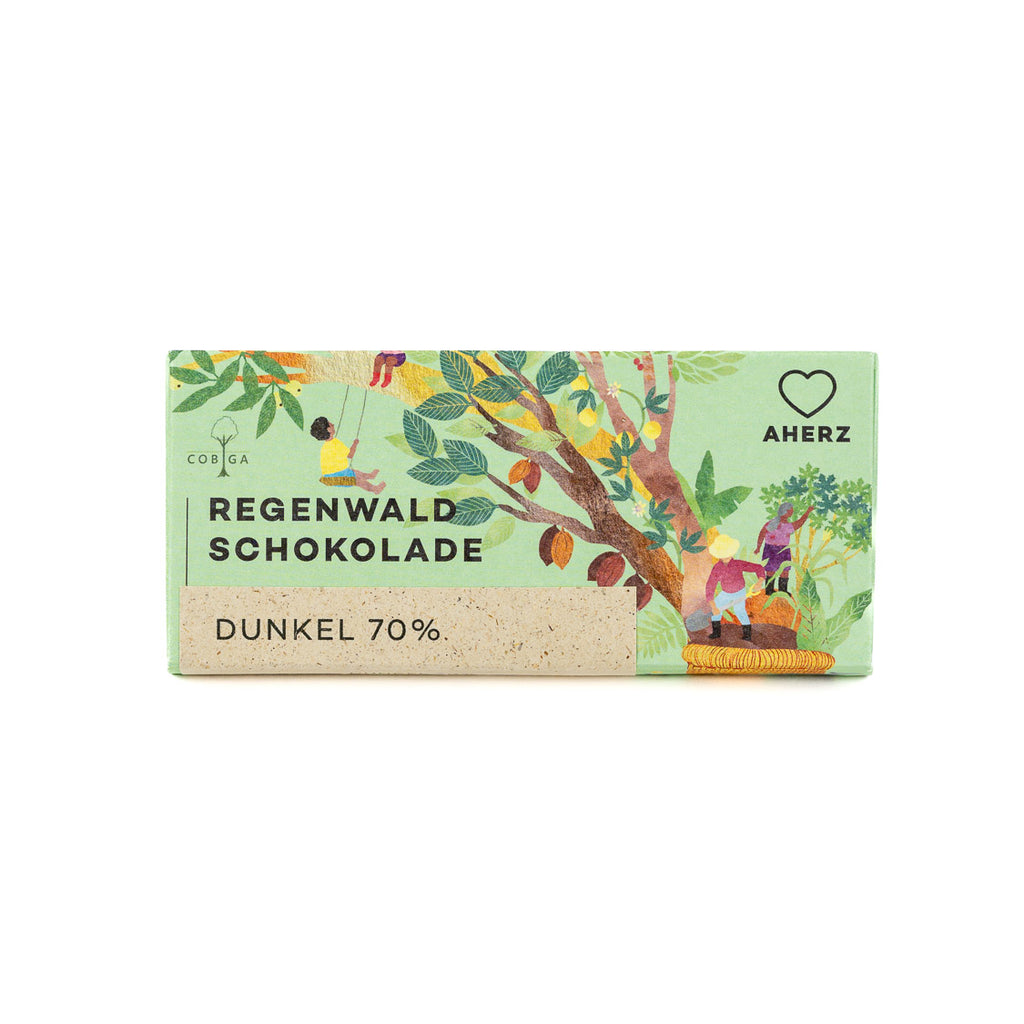 Regenwald-Schokolade Dunkel